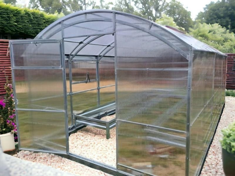 Gewächshaus 3x8 m Gardener 4mm