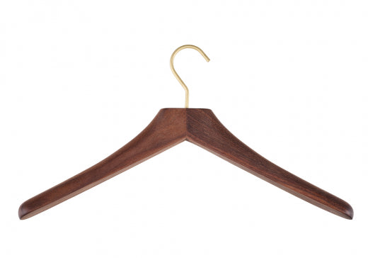 0122. / 0123. Kleiderbügel aus Massivholz: Eiche & Nussbaum – Stilvolle Garderobenlösung