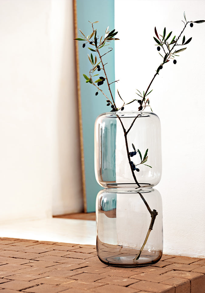 SARO Schirmständer: Elegantes Designobjekt aus mundgeblasenem Glas