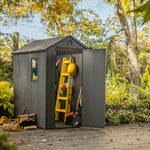 Gerätehaus Darwin 46 Grau Holz-Optik