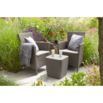3-tlg. Garten-Sitzgruppe Iowa Cappuccino-Braun 224383