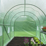 Gewächshaus 3,5x2x2 m Grün