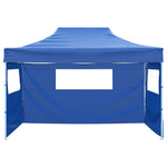 Faltzelt mit 3 Seitenteilen 3x4,5 m Blau