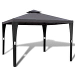 Gartenpavillon mit Dach 3 x 3 m Dunkelgrau