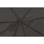 Gartenpavillon mit Dach 3 x 3 m Dunkelgrau