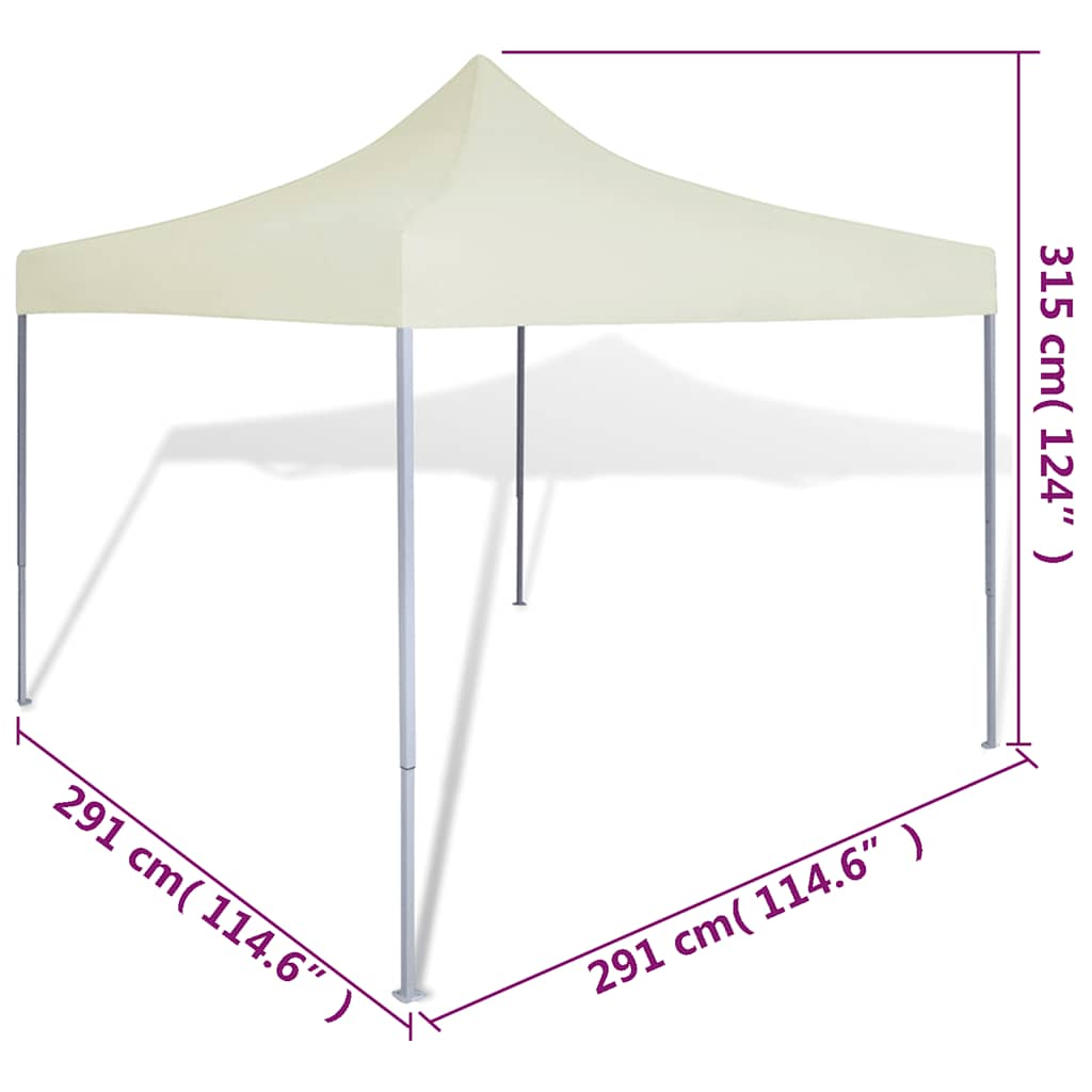 Faltzelt 3x3 m Creme
