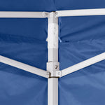 Faltzelt 3x3 m Blau 4 Seitenwände