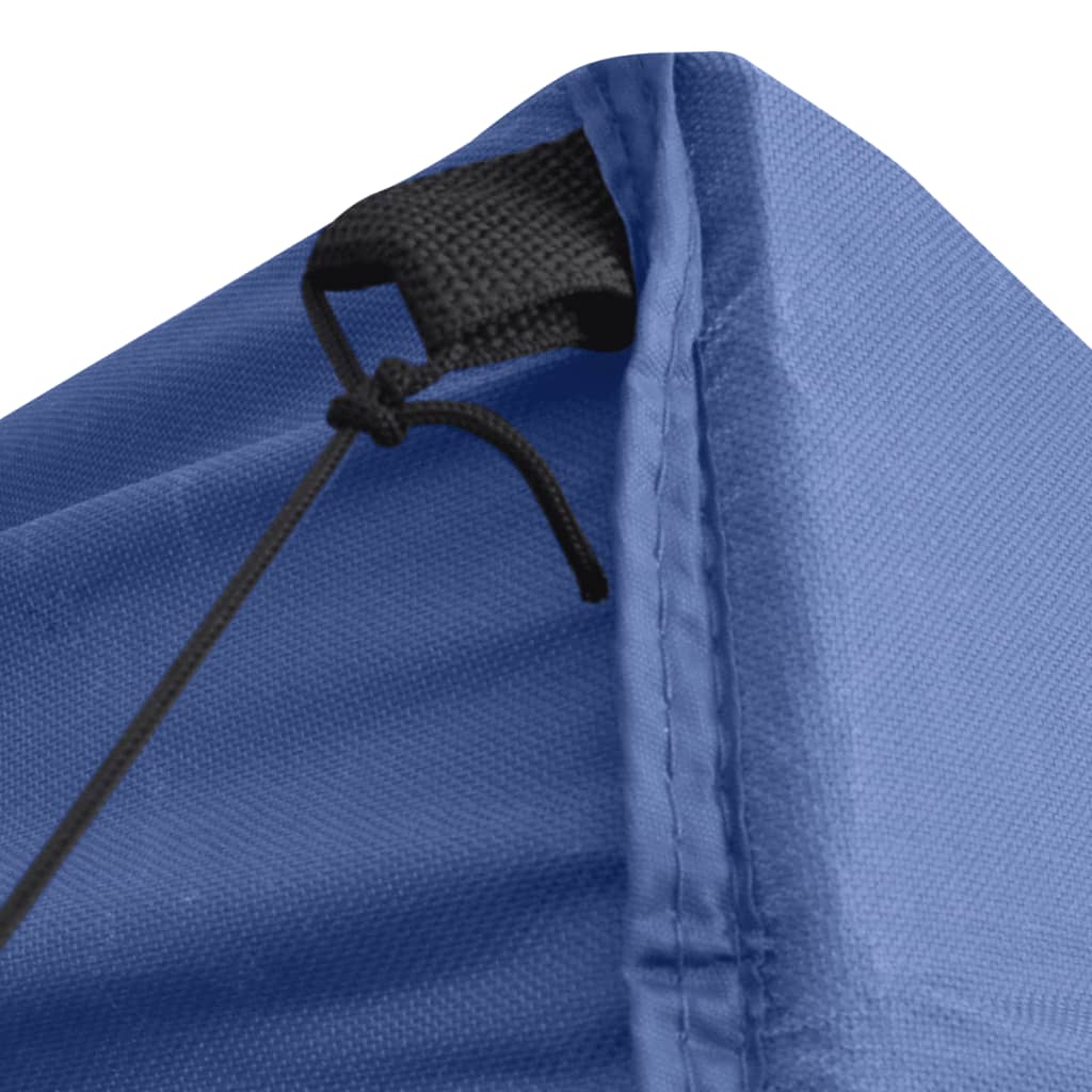 Faltzelt 3x3 m Blau 4 Seitenwände
