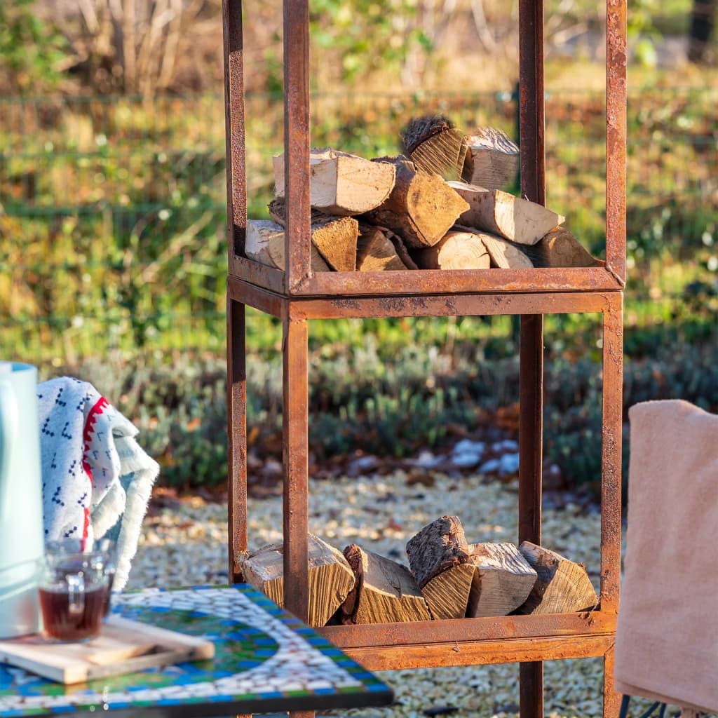 Brennholzlager Hodr Rostbraun 88519