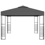 Gartenpavillon 3×3 m Anthrazit