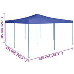 Faltpavillon 5x5 m Blau