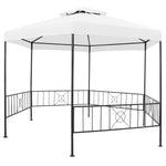 Gartenpavillon 323x275x265 cm Weiß 180 g/m²