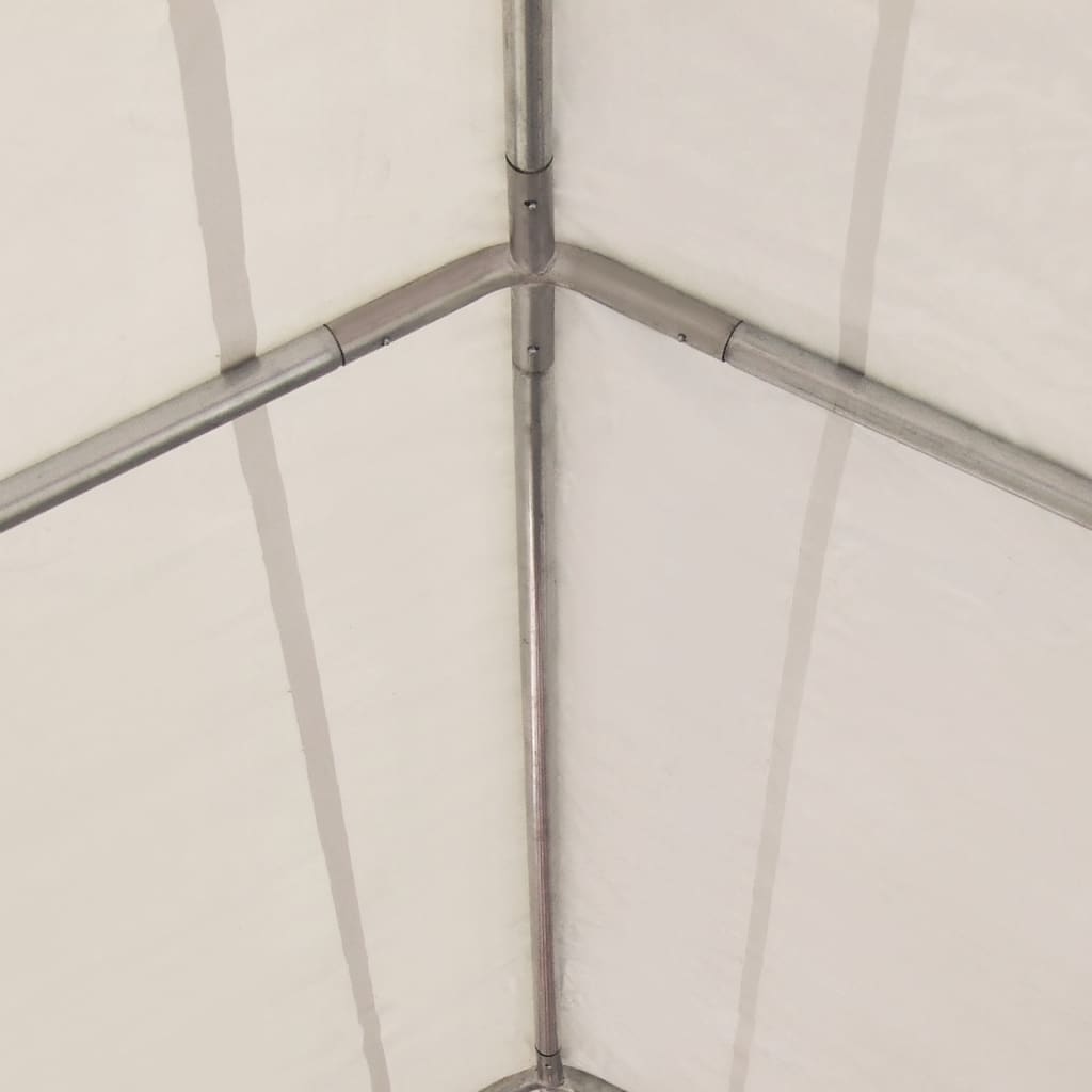 Gartenzelt PVC 4x6 m Rot und Weiß