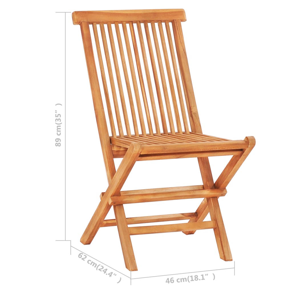 3-tlg. Bistro-Set mit Hellblauen Kissen Massivholz Teak