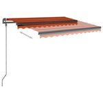 Markise Automatisch Einziehbar mit Pfosten 3,5x2,5 m