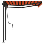 Markise Automatisch Einziehbar mit Pfosten 3,5x2,5 m