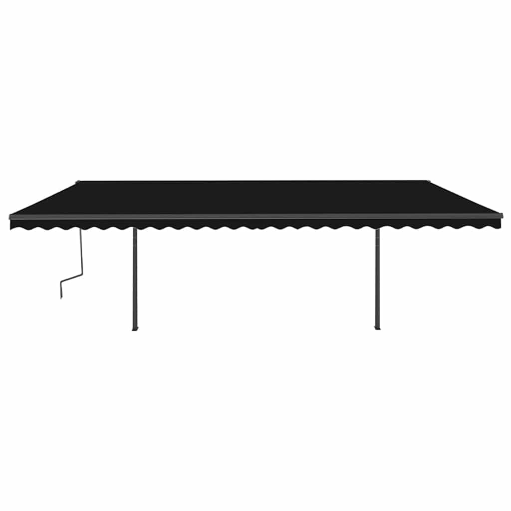Automatische Markise mit LED & Windsensor 6x3 m Anthrazit