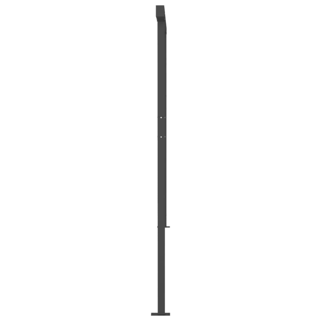Automatische Markise mit LED & Windsensor 6x3,5 m Blau Weiß