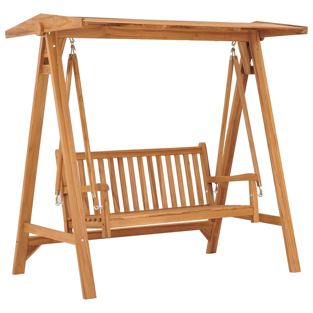 Hollywoodschaukel 170 cm Massivholz Teak
