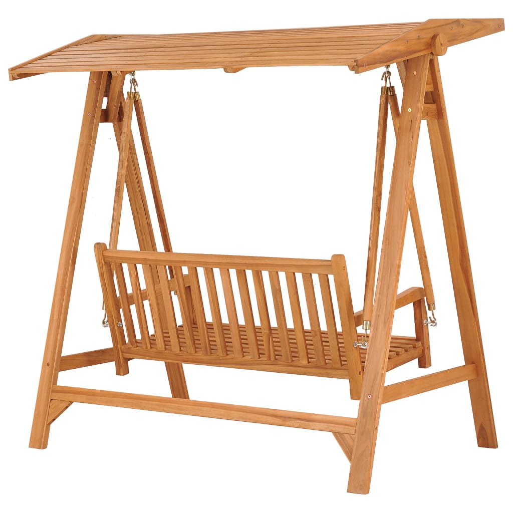 Hollywoodschaukel 170 cm Massivholz Teak