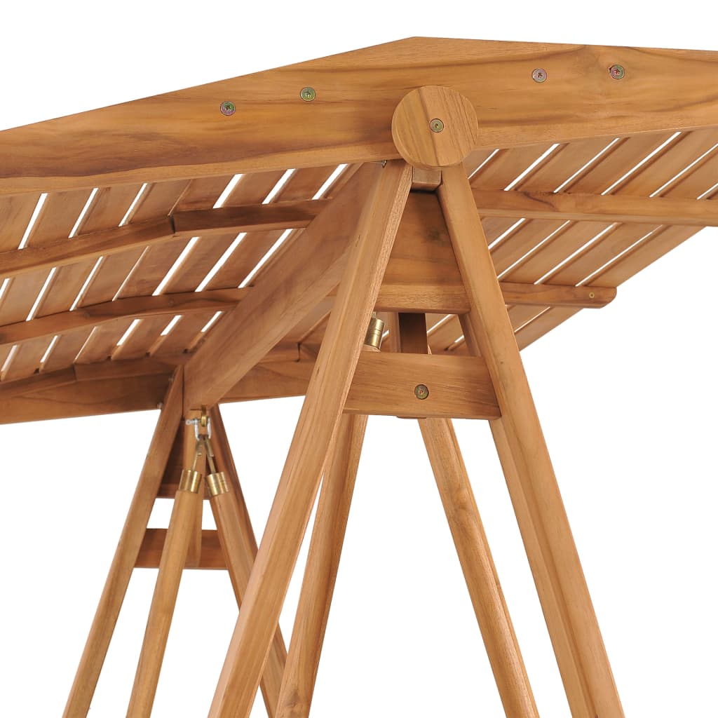 Hollywoodschaukel 170 cm Massivholz Teak