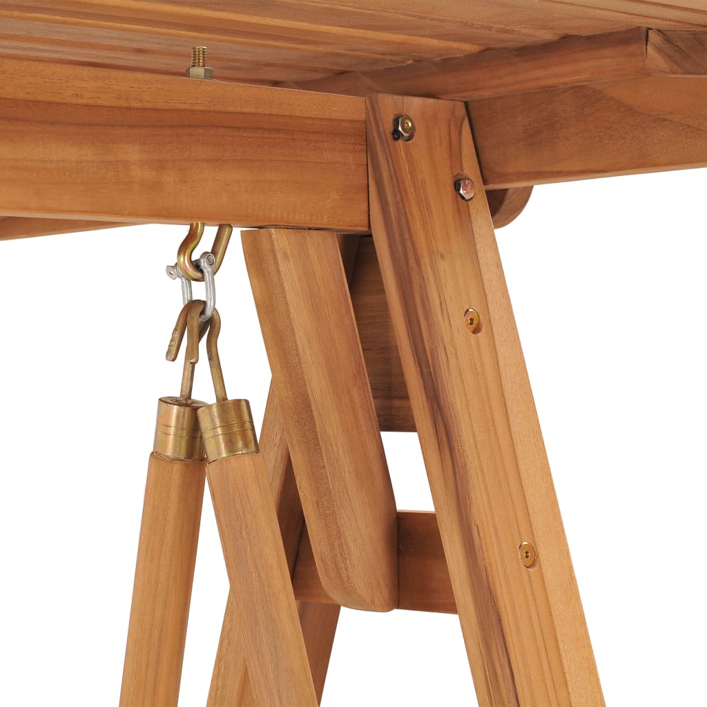 Hollywoodschaukel 170 cm Massivholz Teak