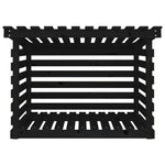 Kaminholzregal Schwarz 108x73x79 cm Massivholz Kiefer