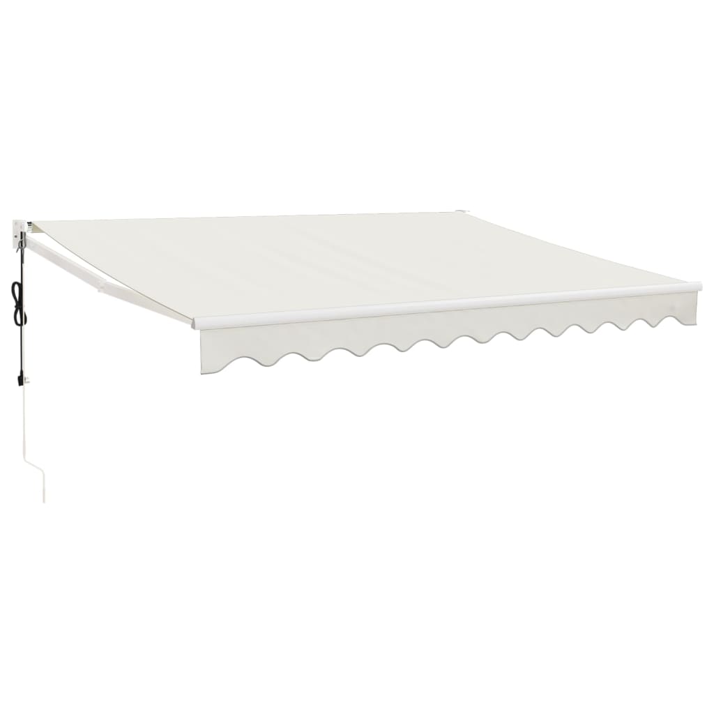 Elektrische Markise mit Kurbel Creme 3x2,5 m