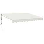 Elektrische Markise mit Kurbel Creme 3x2,5 m
