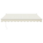 Elektrische Markise mit Kurbel Creme 3x2,5 m