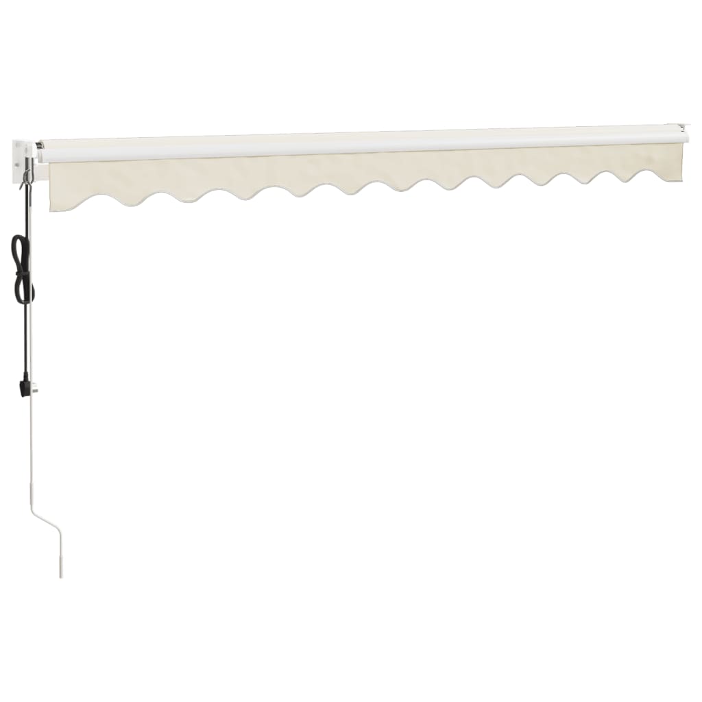 Elektrische Markise mit Kurbel Creme 3x2,5 m