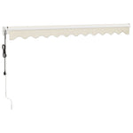 Elektrische Markise mit Kurbel Creme 3x2,5 m