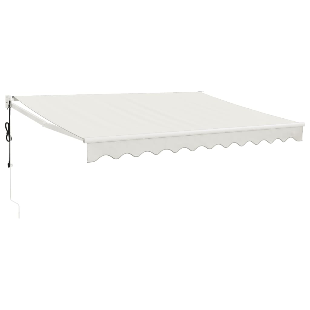 Elektrische Markise mit Kurbel Creme 3,5x2,5 m