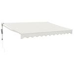Elektrische Markise mit Kurbel Creme 3,5x2,5 m