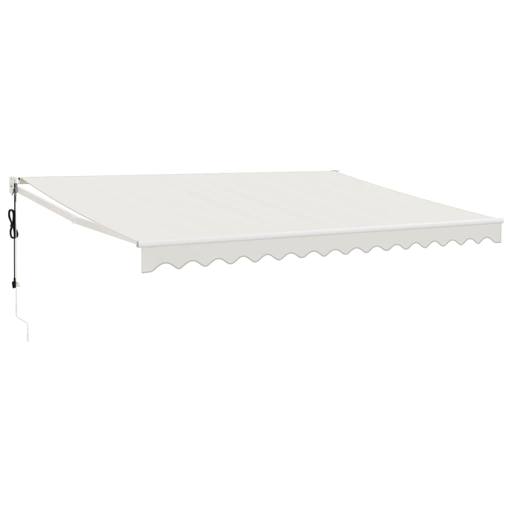 Elektrische Markise mit Kurbel Creme 4x3 m