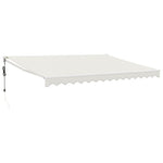 Elektrische Markise mit Kurbel Creme 4x3 m