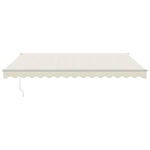 Elektrische Markise mit Kurbel Creme 4x3 m