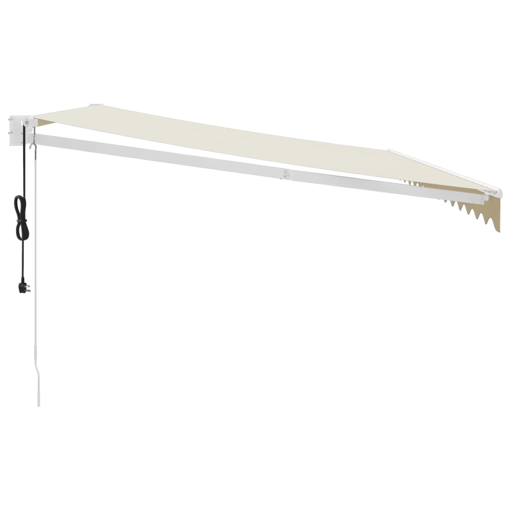 Elektrische Markise mit Kurbel Creme 4x3 m