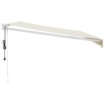 Elektrische Markise mit Kurbel Creme 4x3 m