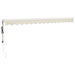 Elektrische Markise mit Kurbel Creme 4x3 m
