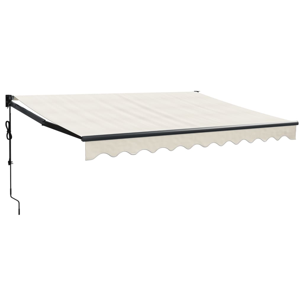 Elektrische Markise mit Kurbel Creme 3,5x2,5 m