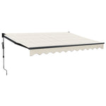 Elektrische Markise mit Kurbel Creme 3,5x2,5 m