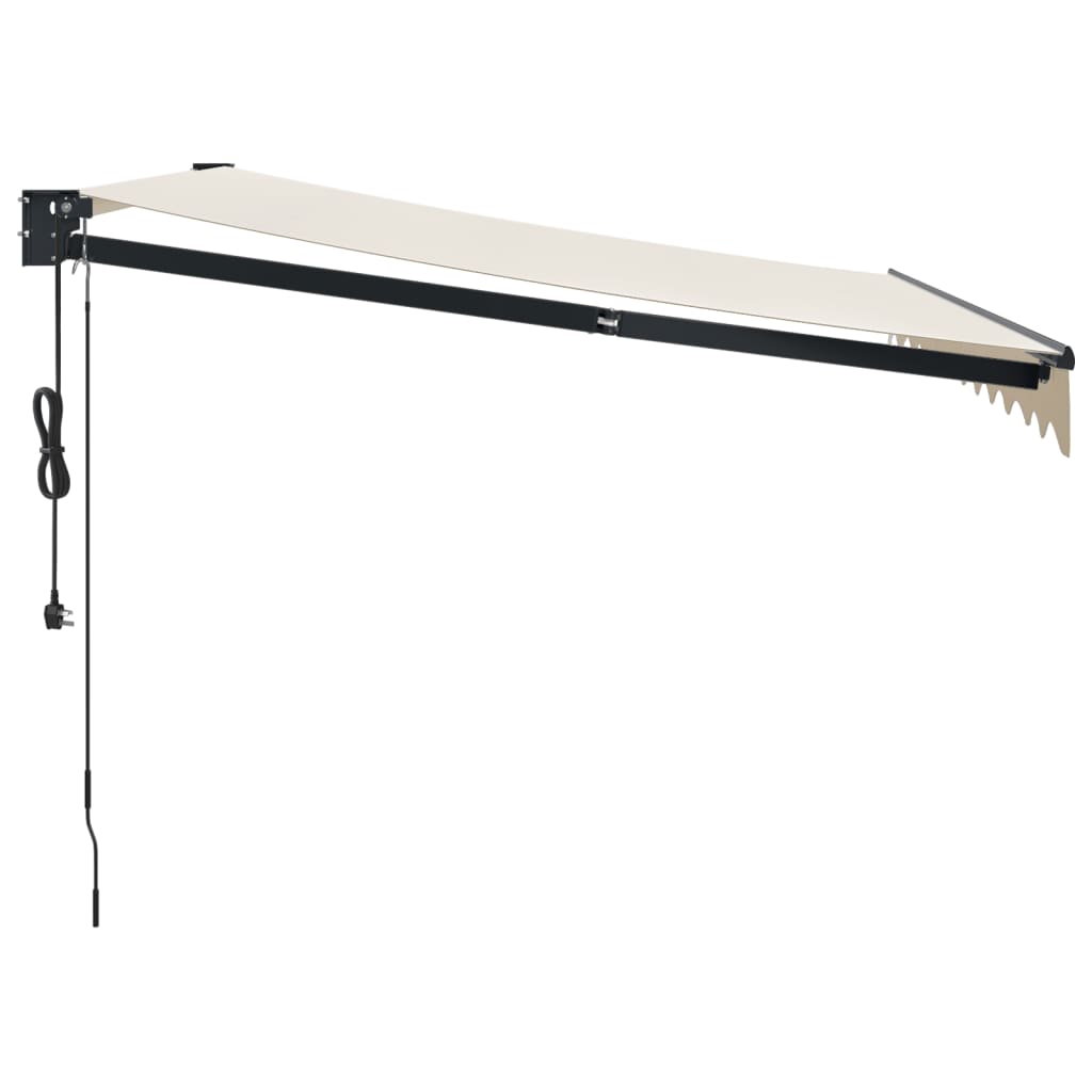 Elektrische Markise mit Kurbel Creme 3,5x2,5 m