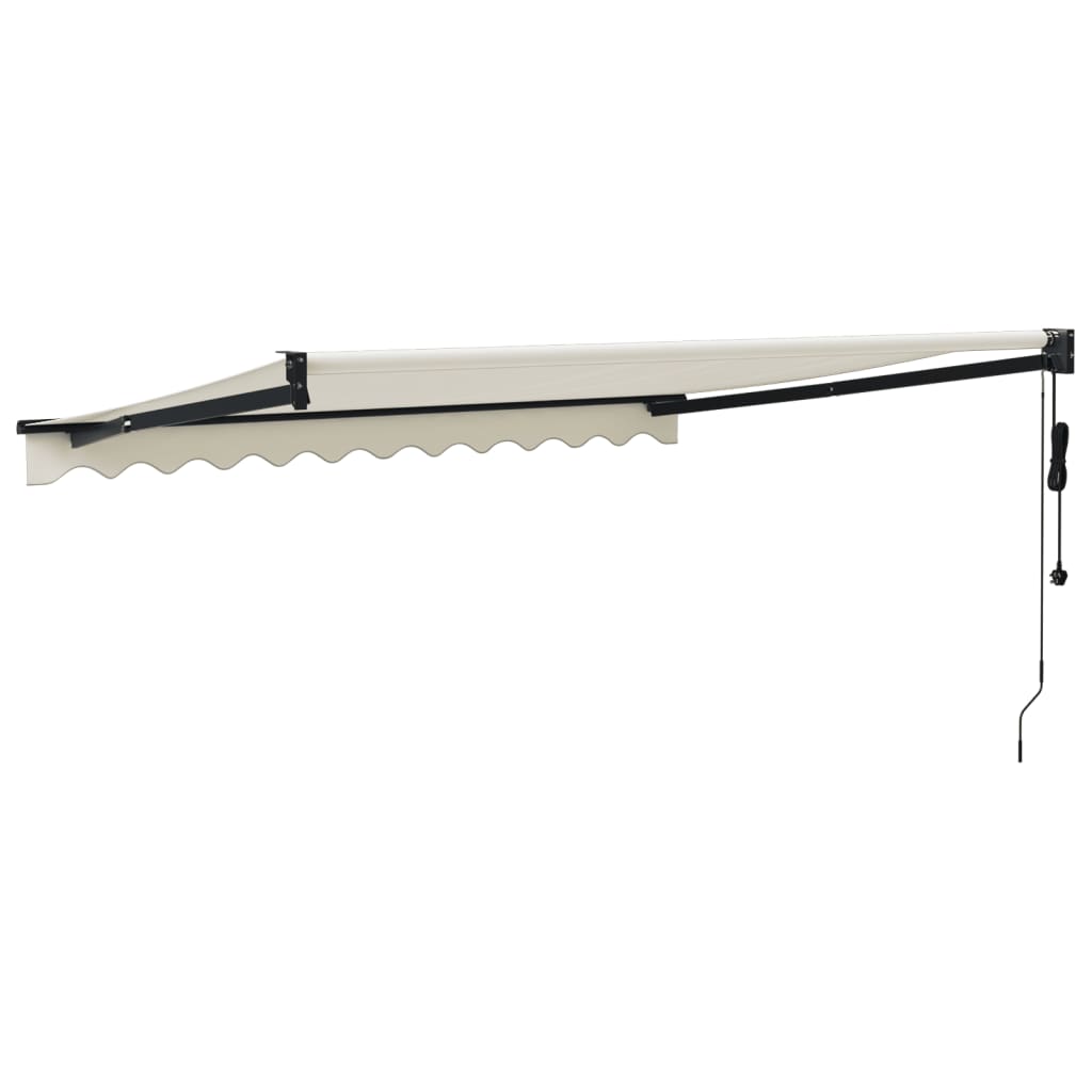 Elektrische Markise mit Kurbel Creme 3,5x2,5 m