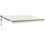 Elektrische Markise mit Kurbel Creme 4x3 m