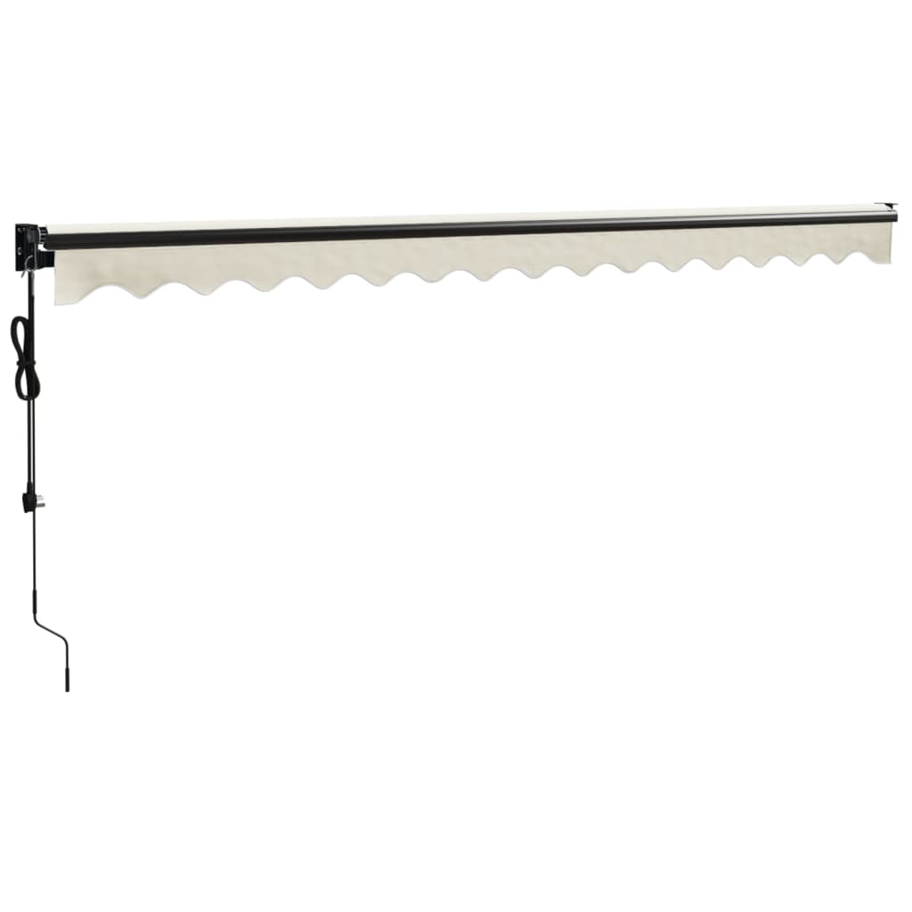 Elektrische Markise mit Kurbel Creme 4x3 m