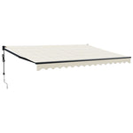 Elektrische Markise mit Kurbel Creme 4,5x3 m