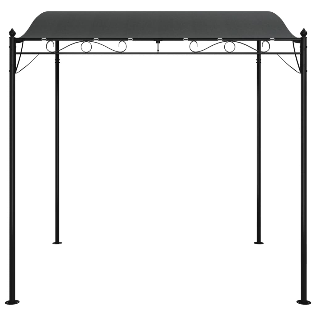 Markise Anthrazit 2x2,3 m 180 g/m² Stoff und Stahl