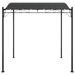Markise Anthrazit 2x2,3 m 180 g/m² Stoff und Stahl