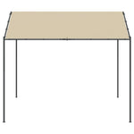 Gartenpavillon Beige 3x3 m Stahl und Stoff
